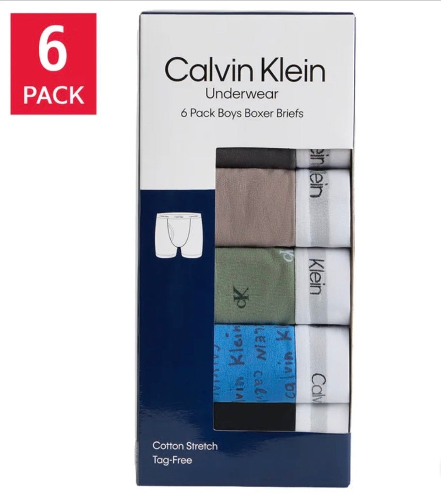 Calvin Klein berniukų Boxer kelnaitės, 6 vnt.