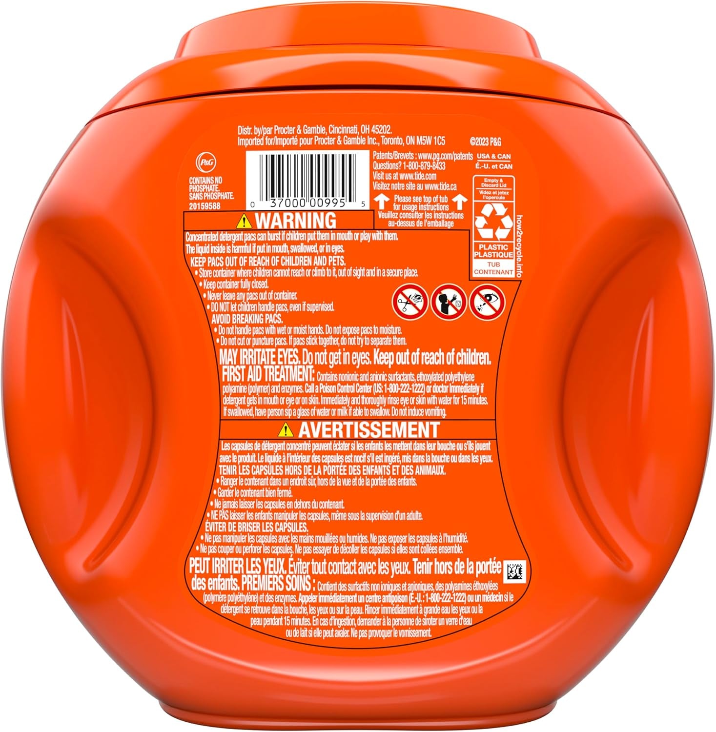 Tide PODS 3 viename skalbimo kapsulės – dėmių valiklis, kvapų neutralizatorius ir spalvų apsauga, 42 vnt.