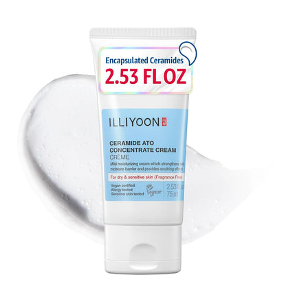 ILLIYOON Ceramide Ato Concentrate Cream drėkinamasis kremas sausai ir jautriai odai – odos barjero atkūrimui