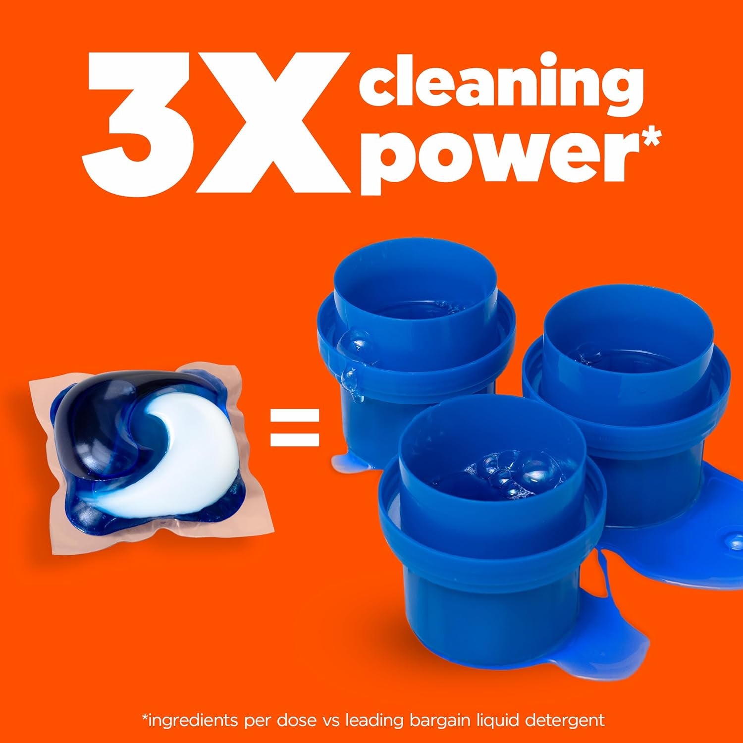 Tide PODS 3 viename skalbimo kapsulės – dėmių valiklis, kvapų neutralizatorius ir spalvų apsauga, 42 vnt.