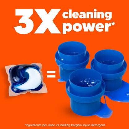 Tide PODS 3 viename skalbimo kapsulės – dėmių valiklis, kvapų neutralizatorius ir spalvų apsauga, 42 vnt.