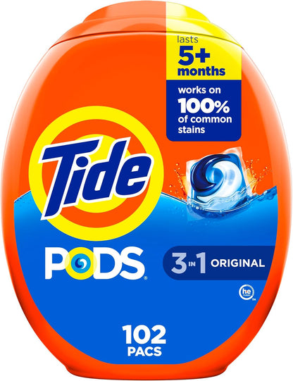 Tide PODS 3 viename skalbimo kapsulės – dėmių valiklis, kvapų neutralizatorius ir spalvų apsauga, 42 vnt.